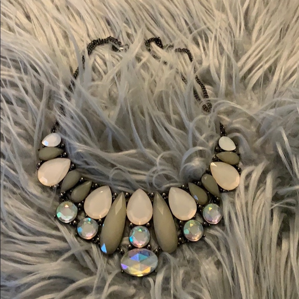Black with pink accents necklace